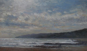 Incoming tide, Charmouth