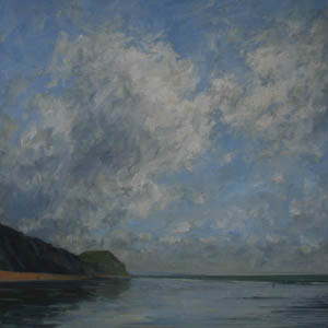 Billowing Clouds and Golden Cap