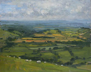 Sheep on Eggardon Hillfort