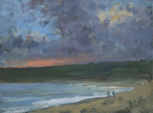 Winter Evening, Marazion Beach