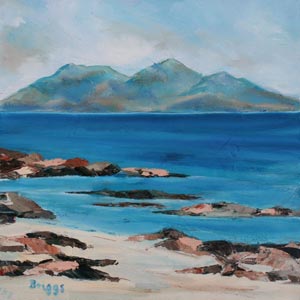 Isle of Rhum from Arisaig