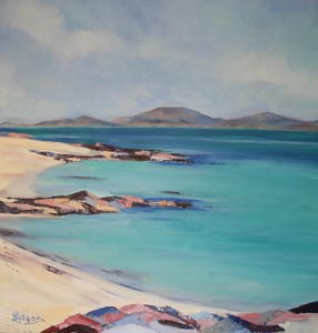Looking to South Uist from Barra